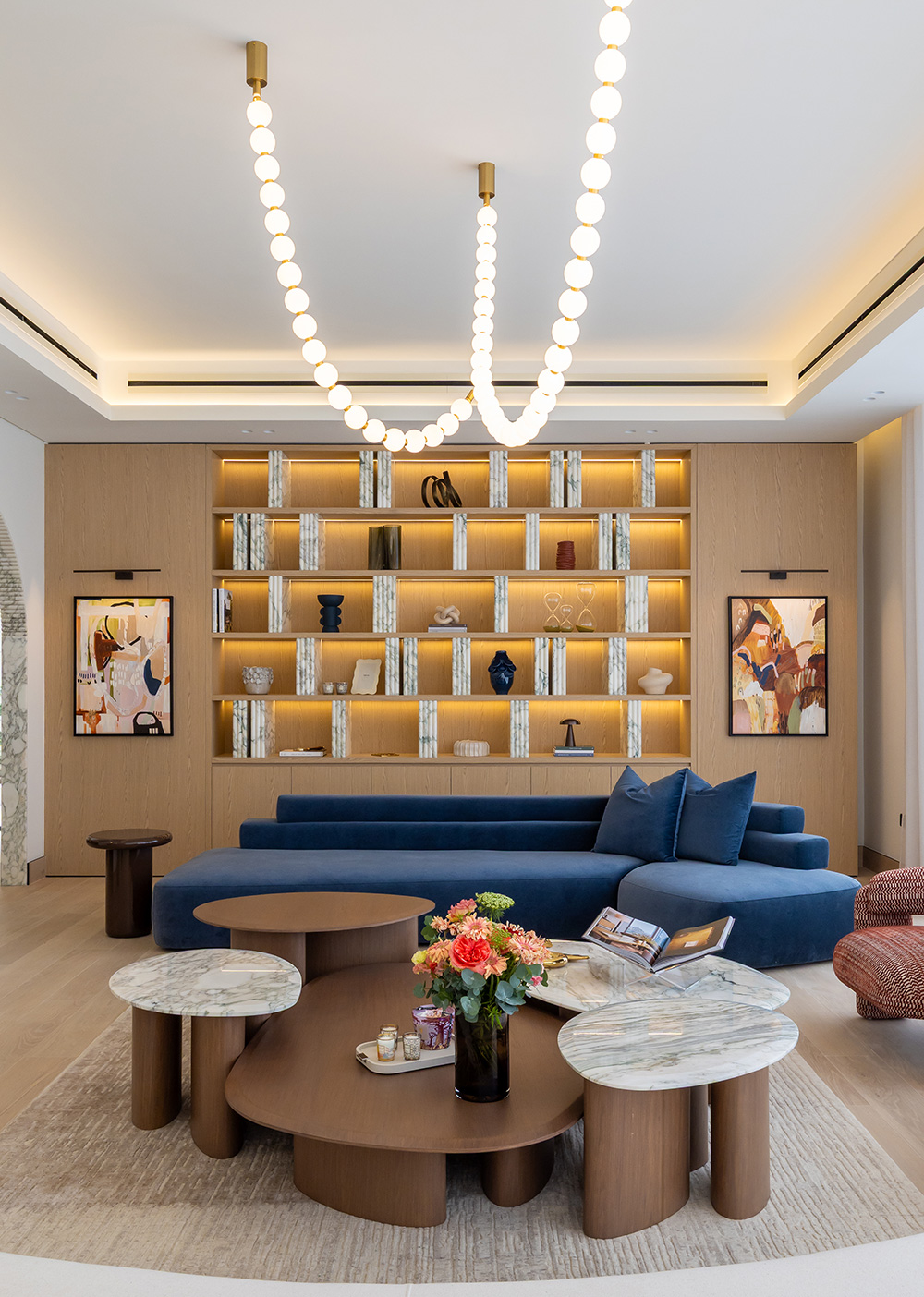 Bespoke joinery manufactured by Atelier Five Interiors in Dubai